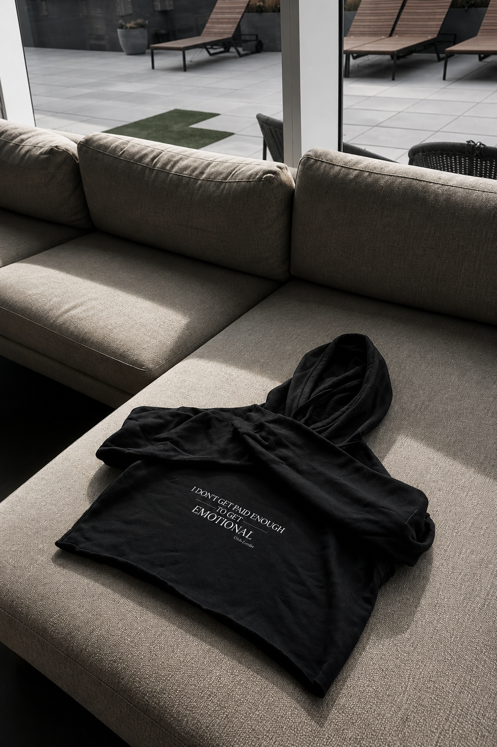 Cropped Emotional Detachment Hoodie