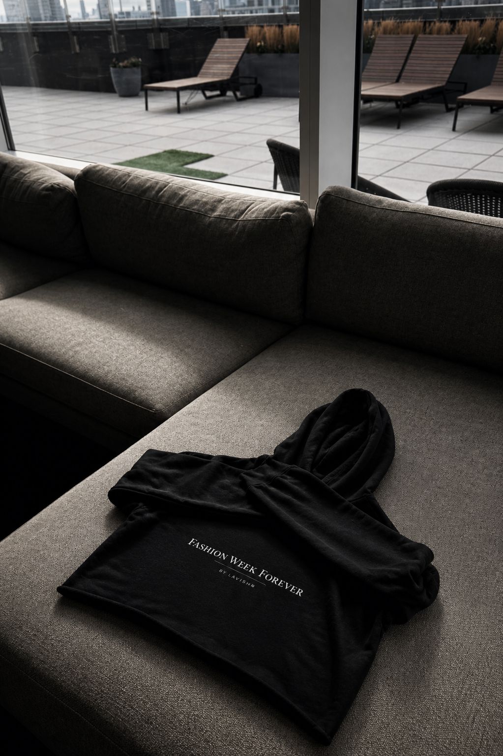 Cropped Emotional Detachment Hoodie